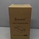 Clear Fridge Organizer, Refrigerator Organizer Bins with Handle, Freezer, Kitchen Cabinet, Pantry Organization, BPA Free Fridge Organizers (12.4 inch 4 Pack)