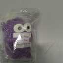 Funny Crochet Cat, Positive Emotional Support Cat Crochet Animals, Cheer Up Inspirational Birthday Gifts for Coworker Men Women Friends Employee, Office Accessories Desk Decor, Purple