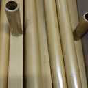 6 ft Arch Backdrop Stand, Wedding Arch Frame, Stable Metal Background Stand with Square Base Ground Nails, for Birthday Party Baby Shower Garland Decoration, Gold