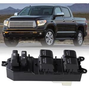 84820-0R040 Left Driver Side LED Power Window Switch Auto Down Up Compatible for Toyota for Tundra 2007-2021 Auto Down Up Control Switch Button 848200R040 Master Window Switches