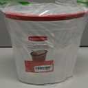 Rubbermaid Flex and Seal Cereal Keeper, 1.5 Gallon, BPA-Free, Clear with Red Lid, Airtight