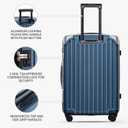LEVEL8 Large Suitcase, 28 inch Luggage with Spinner Wheels, checked luggage