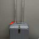 Hanke 16 Inch Expandable Under Seat Luggage with Wheels Top Opening Small Suitcase with Wheels Carry On Luggage Airline Approved Lightweight Hard Shell Suitcases for Weekender Overnight-Grey