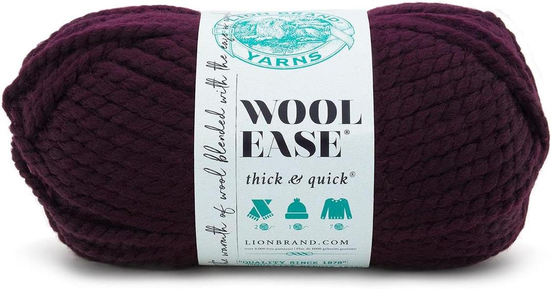 Wool-Ease Thick & Quick Yarn Eggplant