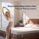 Ballad 3 Inch Gel Memory Foam Mattress Topper Twin XL Size, High Density Cooling Pad with Premium Removable Cover, Pressure Relief Bed Topper, (CertiPUR-US & Oeko-Tex Certified), Twin XL - Standard