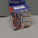 GORLENKE 312XL / 314XL High Yield Ink Cartridge 6/Pack - Replacement for 312XL 314XL Ink Cartridge Expression Photo XP-8500 XP-8600 XP-15000 Printer Ink