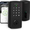 Kwikset Halo Select Smart Lock Keyless Entry Door Lock Wi-Fi and Matter Enabled Deadbolt No Hub Needed, Geofence Auto-Unlock, Grade AAA Certified, Easy Install, Matte Black