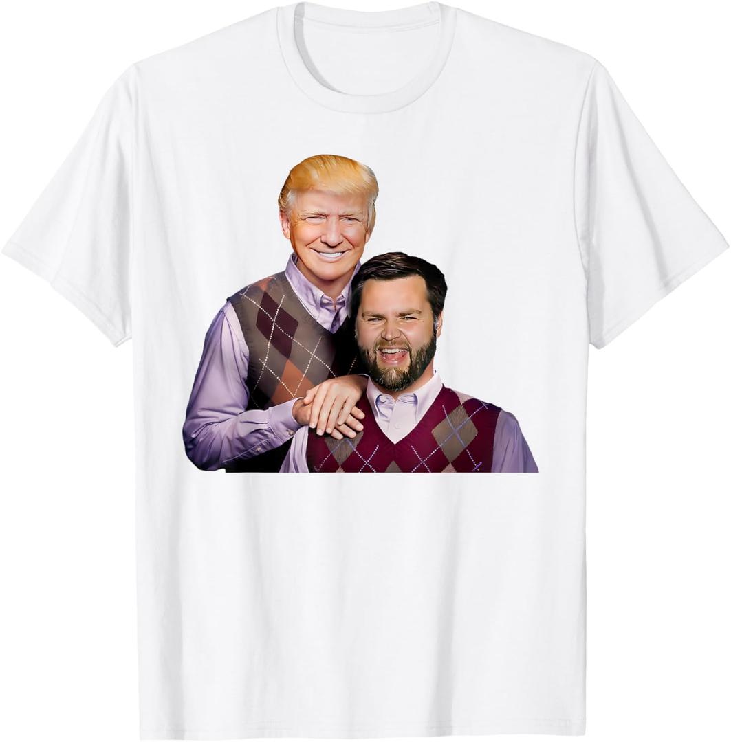 Trump Vance 2024 Brothers Funny Parody Shirt Bros for Men T-Shirt, Size L