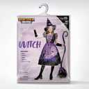 Spooktacular Creations Light-up Witch Costume for Girls, Toddlers Print Witch Outfit Set for Kids Halloween Dress Up Parties (L)
