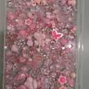 150PCS Acrylic Pastel Beads for Jewelry Making, Kalolary Colorful Bow Butterfly Flower Beads Kawaii Plastic Candy Heart Bead Cute Macaroon Aesthetic Bead for Bracelet Necklace DIY Supplies (Pink)