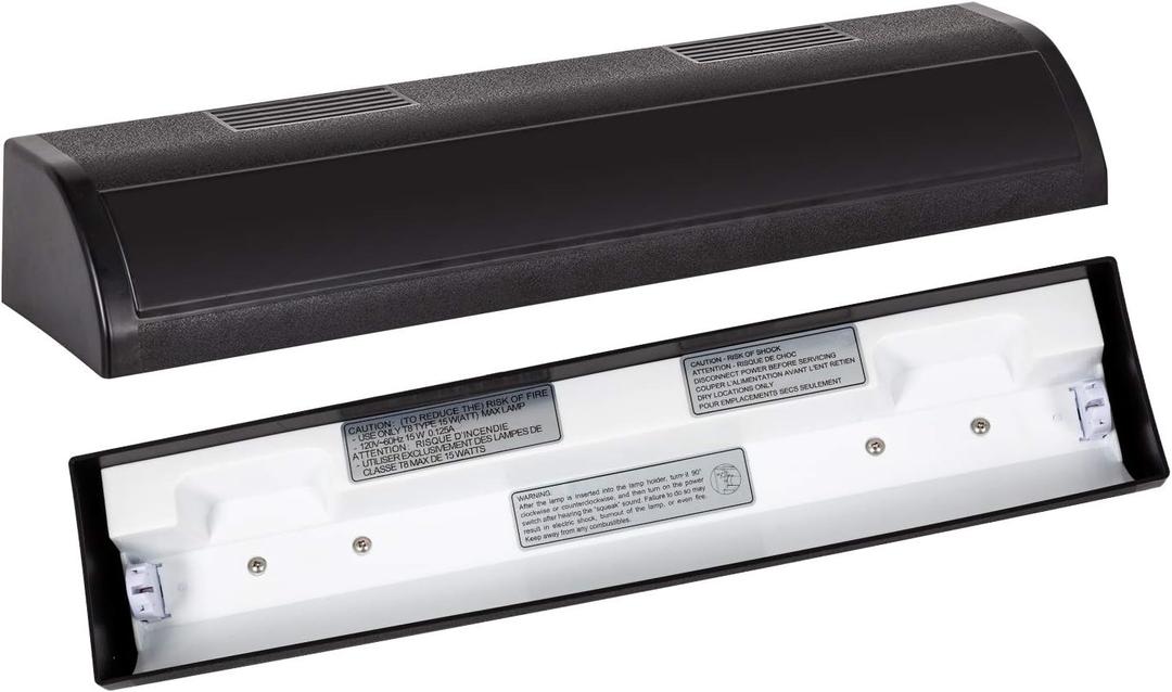 REPTI ZOO Reptile Terrarium Hood Tropical Desert T8 Strip Light Fixture for Use with One 18 Inch UVB Light Bulb 15 Watt(Not Include), ETL Certified
