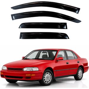 KPY Rain Guards Fit for 1992-1996 Toyota Camry, Out-Channel Window Visors Vent Wind Deflectors 4PC, Car Accessories for 92-96 Camry