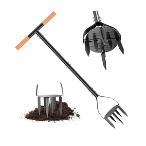 Garden Hand Tiller, 34.6 Inch Garden Claw Twist Tiller Cultivator, Garden Tools with 5.3 Inch Sharp Claw and Non-Slip Comfort Grip, Hand Tiller Garden Claw for Loosening Soil on Farms, Parks