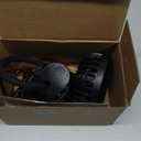 Glovion Clip On USB Mini Desk Fan with Emergency Power Bank, Battery Operated Rechargeable Portable Fan - Flexible Neck, 3 Speed Personal Cooling for Car, Camping, Office, Dorm, Beach - Black