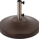 US Weight Fillable Free Standing Umbrella Base (Empty, Bronze)