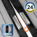 METAONLY Magnetic Screen Door Mesh Fits 36" x 80" Door - Curtain Size 38" x 82", Works for Patio, Sliding Door, Keeps Bug Mosquito Out, Fresh Air Flow, Black
