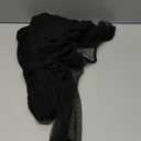 Haloumoning Girls Contrast Mesh Long Sleeve High Waist A Line Short Dress with Pockets 5-6 Years Black, Size 140