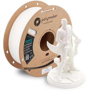 Polymaker HT-PLA-GF Filament 1.75mm White, High Temp PLA for 3D Printing, Heat Resistant to 150C, Easy to Print, Easy to Anneal, Works with Most FDM Printers, 1kg Spool