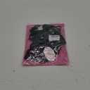 Kaei&Shi Floral Embroidered Mesh Sheer,Underwire Satin Bow,High Cut Thong,Belt Garter Lingerie