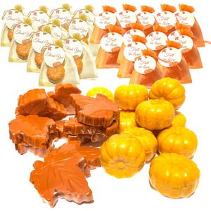 36 Sets Fall Bridal Shower Favors Maple Pumpkin Soaps Fall Wedding Decoration Fall in Love Autumn Thank You Gift Bulk with Bag Cards for Guest Women
