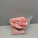 Mindsoft Red Gingham Ruffled Tablecloth 120 x 60 Inches Rectangle Cotton Linen Checkered Table Cloth Buffalo Plaid Farmhouse Vintage Decorative Tablecover for Picnic Kitchen Dining Room Home Party