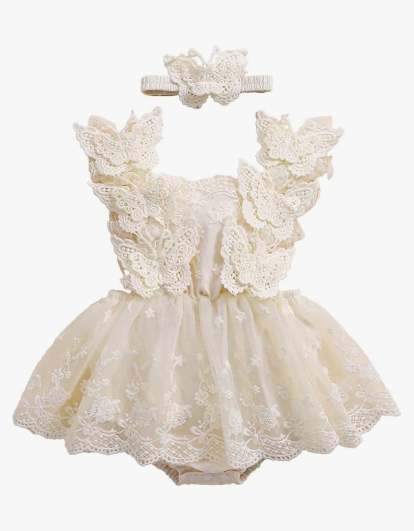 Newborn Baby Girl Romper Dress Infant Sleeveless Lace Floral Romper Bodysuit Baby Girl Summer Clothes Outfits 6-12 M