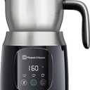 Maestri House Milk Frother, 21OZ Variable Temp and Froth Thickness DualFro 600 Milk Frother and Steamer, Smart Touch Control Milk Warmer, Dishwasher Safe, Memory Function for Latte&Hot Chocolate (Black)