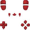 eXtremeRate Replacement Full Set Buttons Compatible with ps5 Edge Controller, Scarlet Red D-pad Share Options Home Face Buttons R1 L1 R2 L2 Triggers Compatible with ps5 Edge Controller
