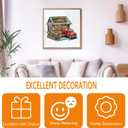 Wooden Puzzles for Adults - Farmers Market Wooden Puzzle, Unique Shape Wood Jigsaw Puzzle for Adults, Wood Puzzles Adult, Gifts for Family, Wall Art Home Decor (85pcs 8.5 * 6.8in S)
