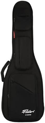 GHOSTFIRE FOALS Phantom Series Electric Guitar Case Colorful Guitar Gig Bag Super thick with Storage Space (Black, Electric Guitar)