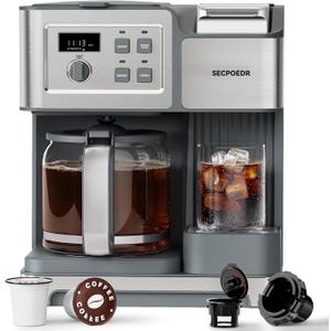 2-Way 12-Cup Programmable Brewer Coffee Maker (Silver)