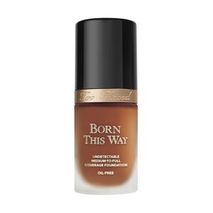 Too Faced Born This Way Natural Finish Longwear Liquid Foundation | Medium-To-Full Coverage | Hydrating + Oil Free (24 Spiced (Very Deep with Rosy Undertones))