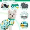 Dog Surgery Recovery Suit, Abdominal Surgical Suit for Male Female Dog Post Spay Neuter, Breathable Pet Onesie E-Collar & Cone Alternative, Surgery Shirt to Prevent Licking, Green, Medium