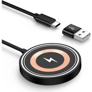 Wireless Charger for Samsung Magnetic Wireless Phone Charger for Android | 15W Magnet Fast Charging Pad for Samsung Galaxy S26/S25 Ultra/S24/Z Fold Flip 8 7 6 Google Pixel 10 Pro, USB A/C Charge Port