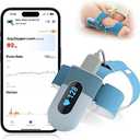 Babytone Baby Oxygen Monitor, Baby Sleep Monitor, Tracking Avg O2, Pulse Rate and Movement for Infant, Wearable Foot Monitor with Bluetooth and APP, for 0-36 Months Newborn's Sleep