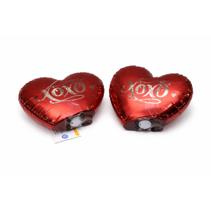 HH LIGHT UP HEART DECOR 7.7 IN RED, 2 pack