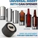 Frost Buddy Universal Can Cooler - Fits All - For Regular 12 & 16 oz or Slim-Size Bottles - Insulated Double-Walled Stainless Steel (Royal)