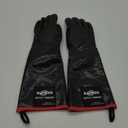 RAPICCA 932F Heat Resistant BBQ Grill Gloves: Oil Resistant Waterproof for Smoking Grilling Cooking Barbecue Deep Frying Turkey Rotisserie Handling Hot Greacy Meat Stocking Stuffers - Long Sleeve (SIZE 10/XL-14INCH-932)