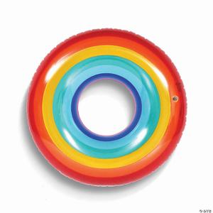 Rainbow Party Tube Inflatable Raft & Unicorn Baby Floaty