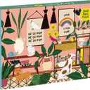 Galison Love Lives Here 1000 Piece Jigsaw Puzzle for Adults and Families, Inspirational Puzzle with Quotes and Positive Messages, Multicolor