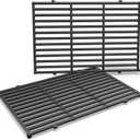 QuliMetal 17.5" Grill Grates for Weber Spirit 300 and Spirit II 300 Series, Spirit E/S-310 E/S-320 E/S-330, Spirit 700, Genesis Silver/Gold B & C, Genesis 1000-3500, Cast Iron Part for Weber 7638 7639