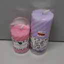Core Home Flameless LED Wavy Taper Candles - Purple, Pink