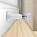 Door Stoppers – Heavy Duty Magnetic Door Stopper for Wall & Bottom of Door – Premium Adjustable Door Stop with Heavy-Duty Windproof Design, Constructed with SUS304 (White-1PCS)