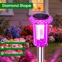 Eyrosa Solar Outdoor Lights, 15 Pack Solar Pathway Lights Outdoor Waterproof, Stake Lighting for Garden Yard Path Walkway Driveway Patio Lawn Decor,Color Changing
