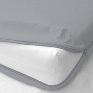 Mattress-Homes Zippered Fitted Sheet, King Size, 12" Deep Pocket Mattress Encasement Bottom Cover with Zipper, Hotel Quality Brushed Microfiber, Soft, Wrinkle-Free, Light Grey Solid (King (78"x 80"))