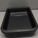 4Pcs Rectangle Cake Pan 8.9x8.9x1.8in (22.5x32.5x4.6cm) - Nonstick Baking Pans for Cakes, Brownies, Lasagna & Cookies, Even Heat Distribution, Dishwasher Safe(Black)