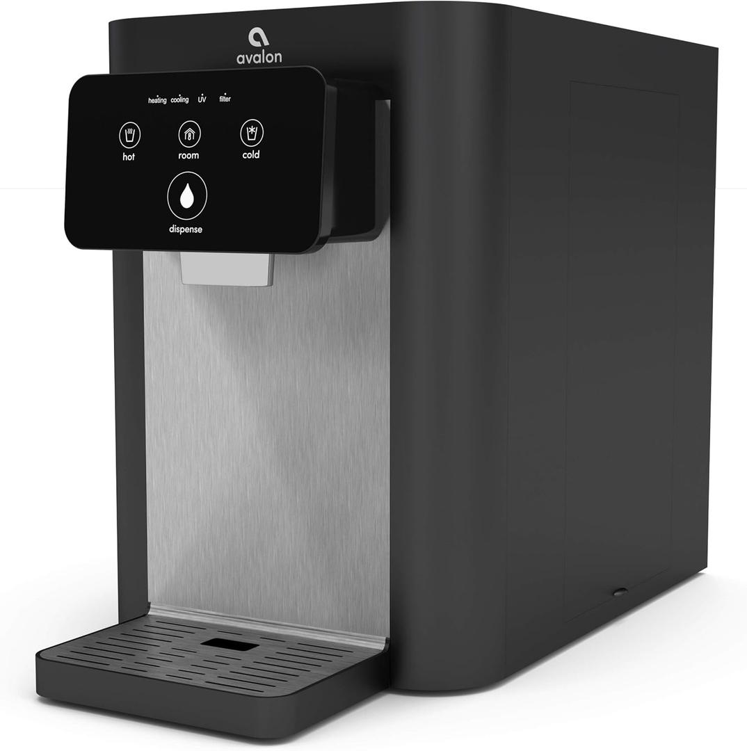 Avalon A9 Electric Touch Countertop Bottleless Cooler Water Dispenser-3 Temperatures (Black), 21 x 11 x 16 inches