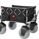 Dynacraft XL Wagon Beach Bundle, Collapsible Wagon With XL Wheels, Foldable Wagon for Camping, Rolling Cart for Beach, Wagons Carts Foldable with 200lb Weight Capacity, Folding Wagon Carts with Wheels