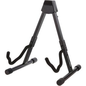 Amazon Basics Adjustable Folding Guitar Stand, A-shape, Fully Assembled - For School Music Program, Concerts & Multiple Users, Black, 8.66 x 15.16 x 3.74 inches
