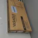 VASAGLE Laundry Hamper, Laundry Sorter Rolling Cart with Shelves, Small Side Pockets, 6 Labels, 2 Compartments, 26.4 Gal. (100 L), Ink Black and Ash Brown UBLH222BH01